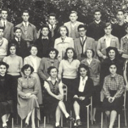 Classe de 2nde Commerciale vers 1953