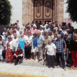 Parvis de l'église de Dalias