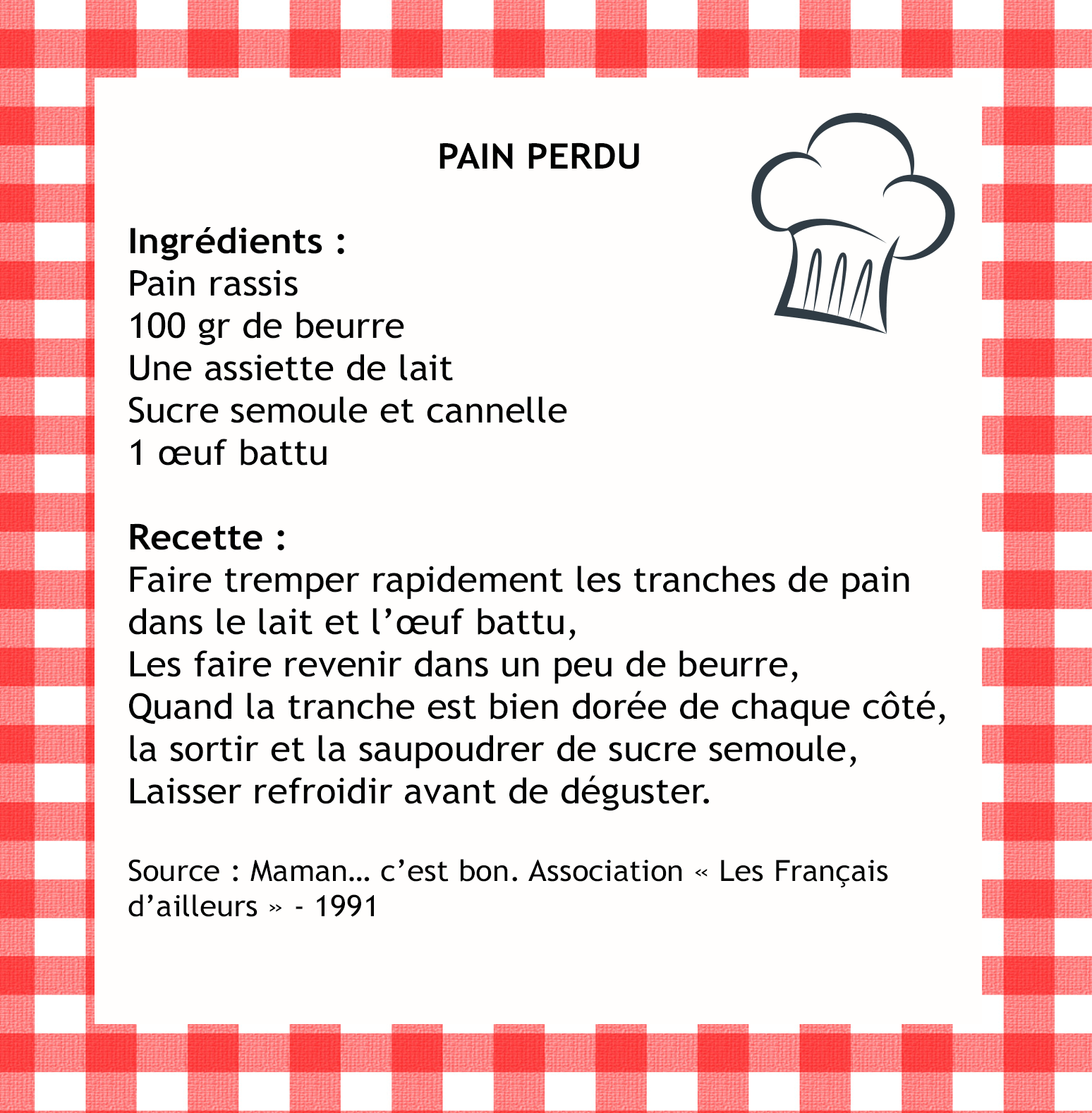 Pain perdu