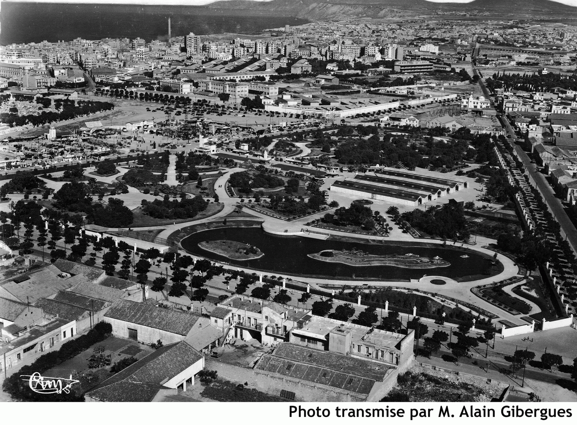 Parc municipal vue aerienne